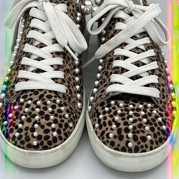 Stuart Weitzman Goldie Embellished Sneaker Size 7.5 - Picture 4 of 15